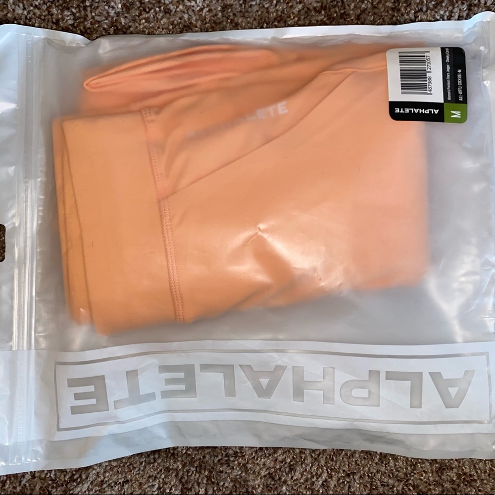 Alphalete cheeky coral joggers - M